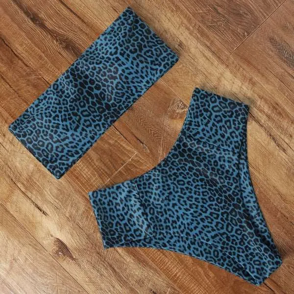 Bandeau top and  High Waist Bikini set - Swimsuit