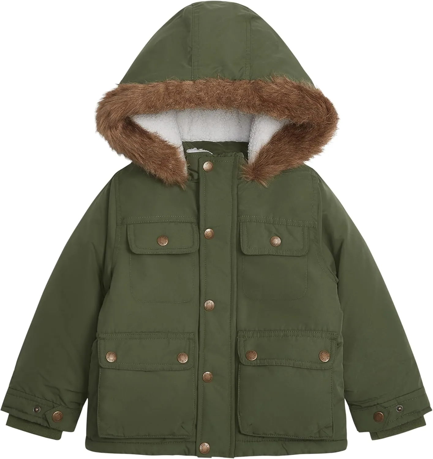 Carter's Boys' Warm Winter Parka Hooded Jacket