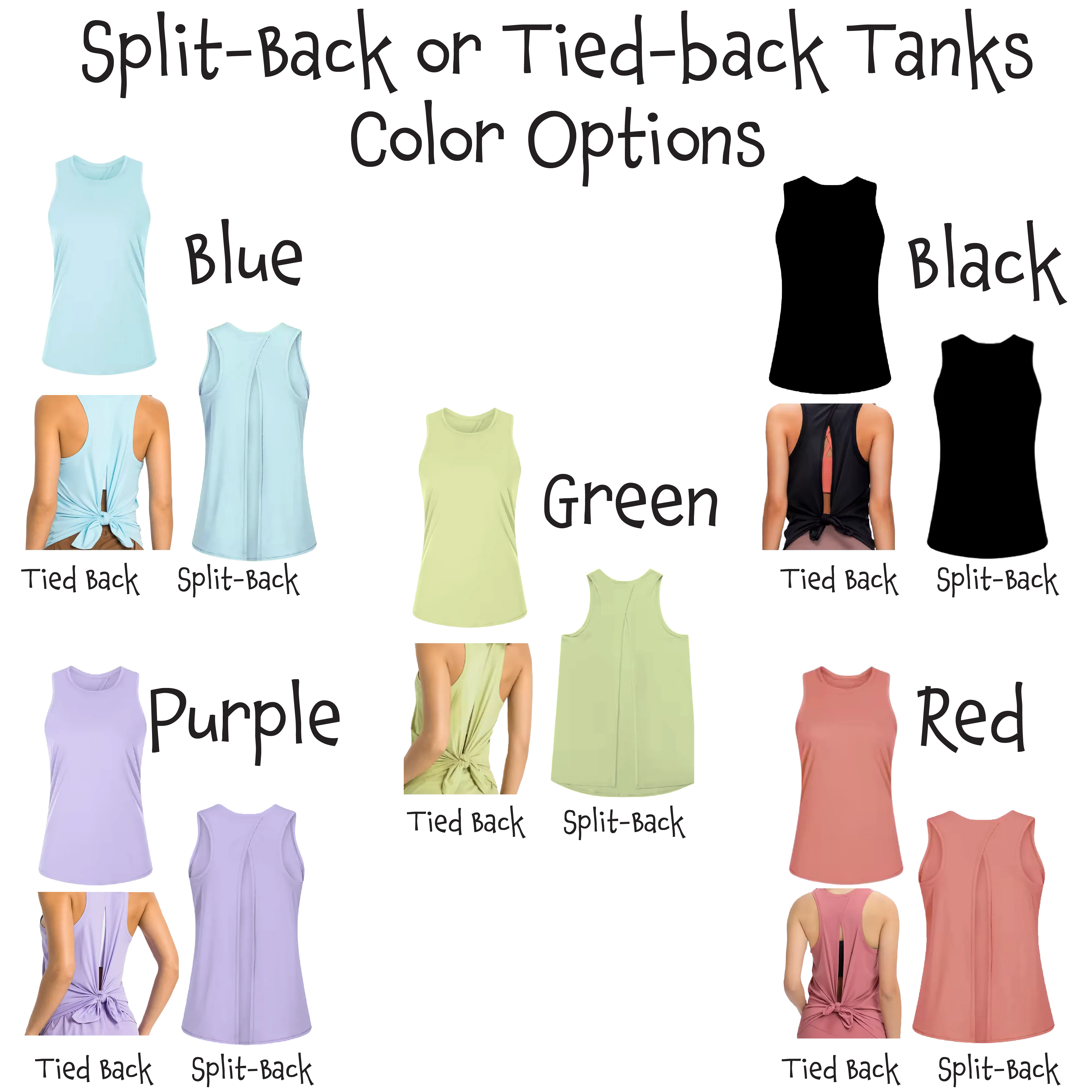 Christmas Gnomes | Women's Split Back or Tied Back Pickleball Tank | 80/20 Nylon Spandex Mix