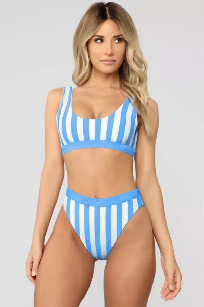 Do It Better Striped Bikini Set