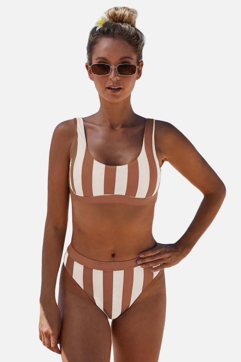 Do It Better Striped Bikini Set