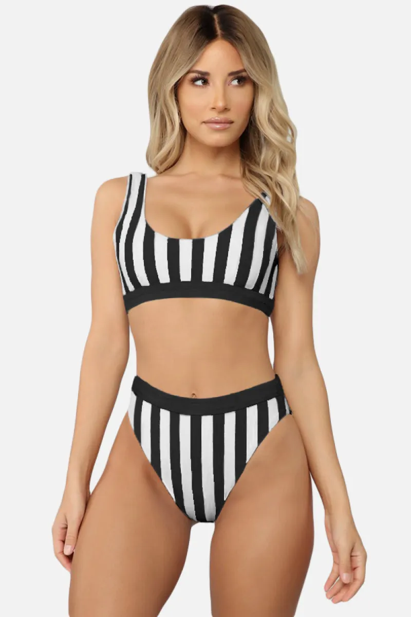 Do It Better Striped Bikini Set