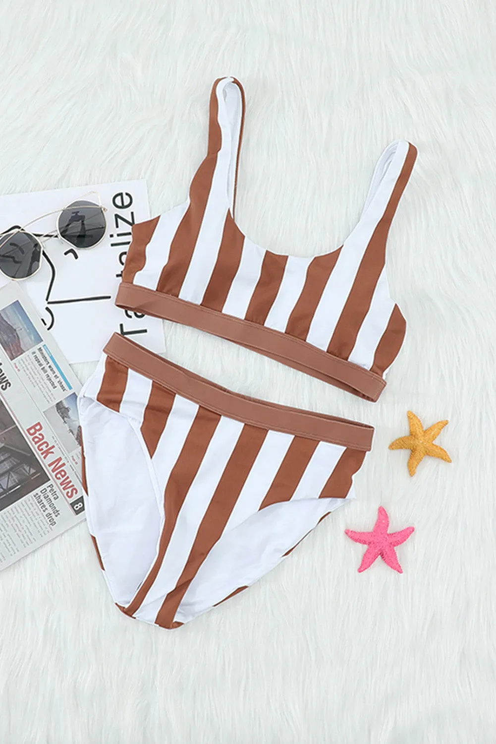 Do It Better Striped Bikini Set