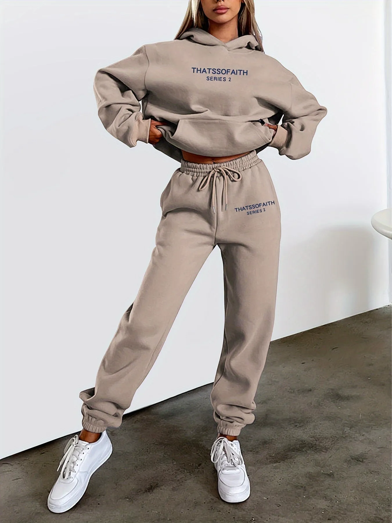 Evanna | Women’s Hoodie & Jogger Set – Comfy 2-Piece Loungewear, Soft & Stylish