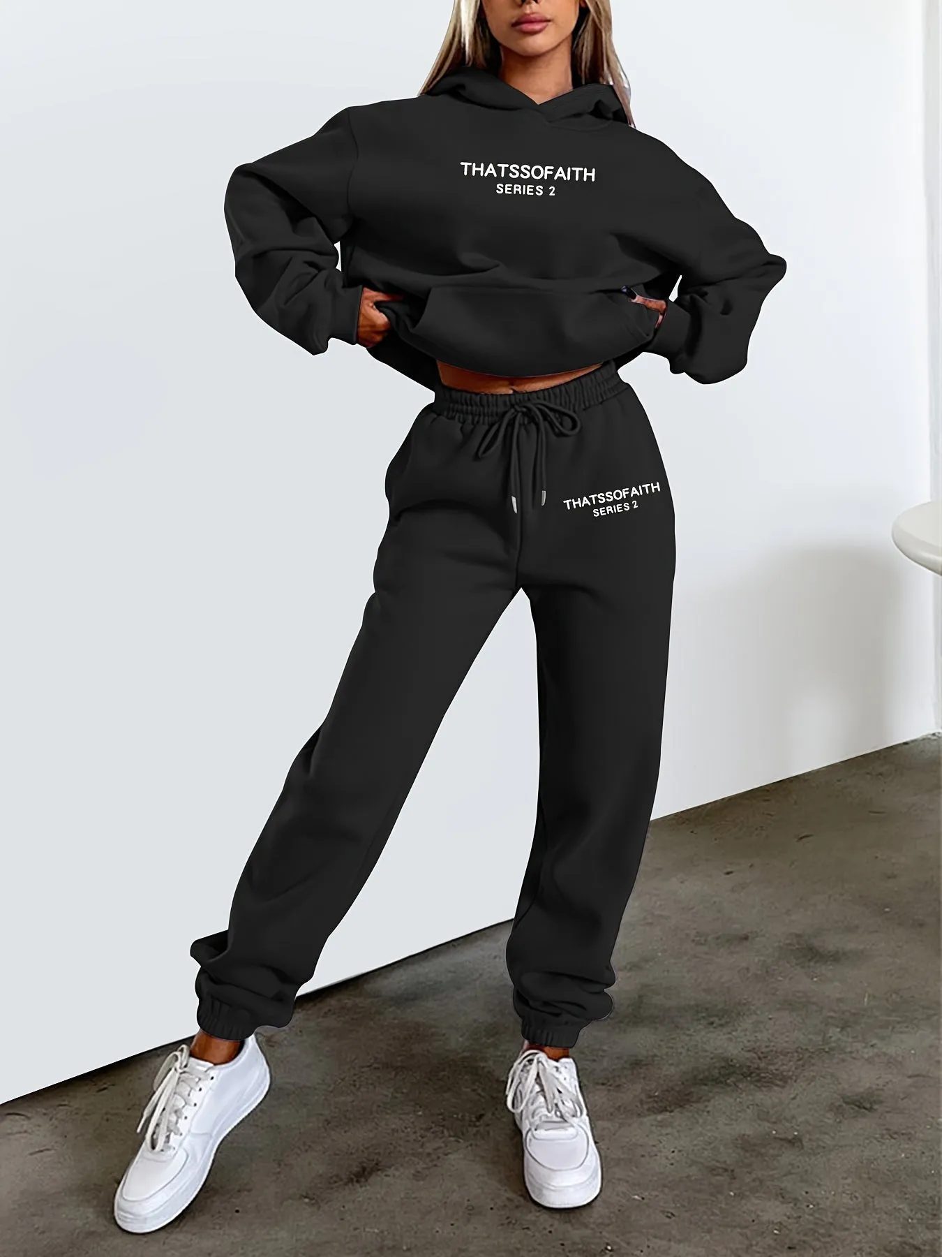 Evanna | Women’s Hoodie & Jogger Set – Comfy 2-Piece Loungewear, Soft & Stylish