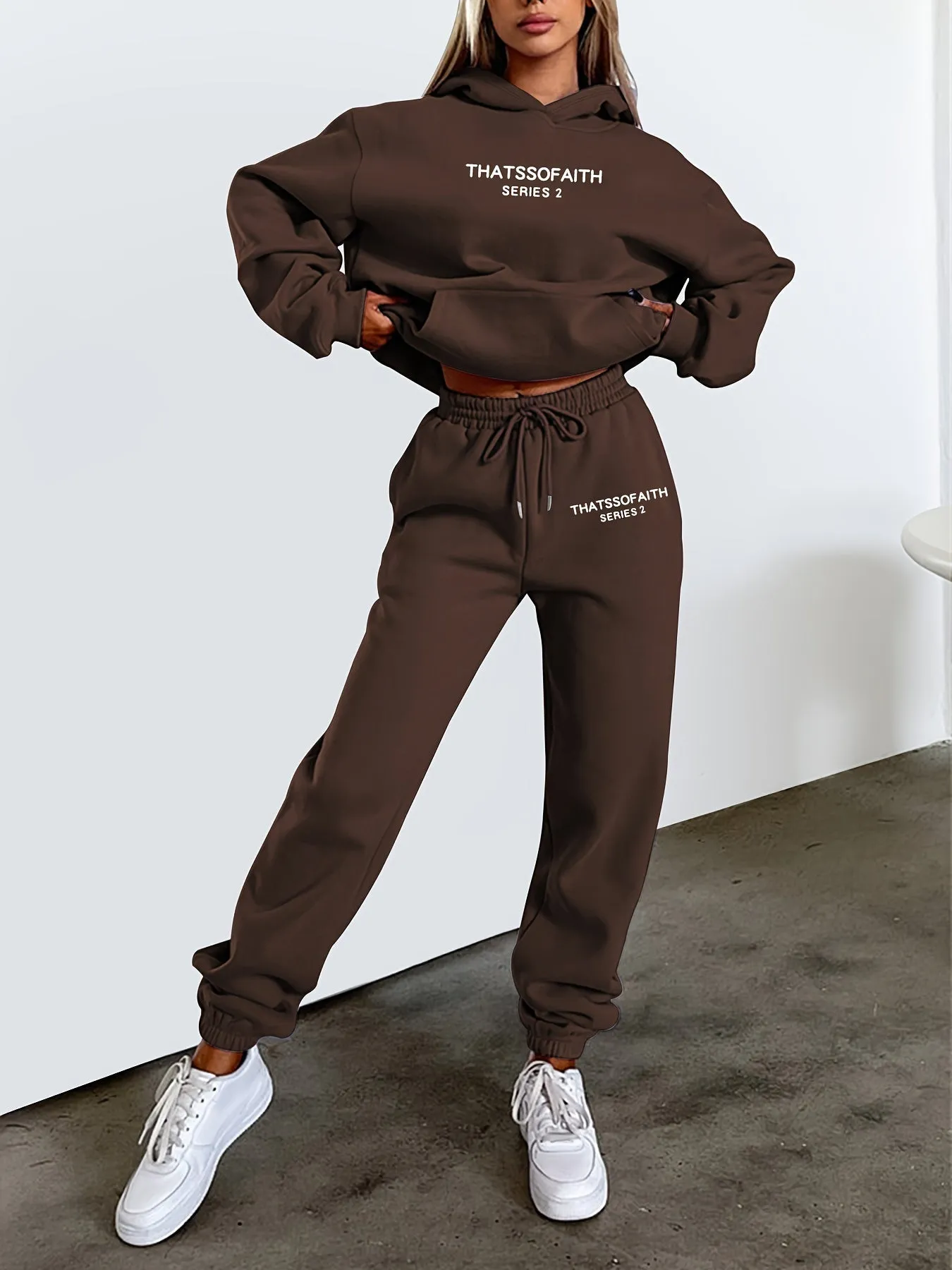 Evanna | Women’s Hoodie & Jogger Set – Comfy 2-Piece Loungewear, Soft & Stylish