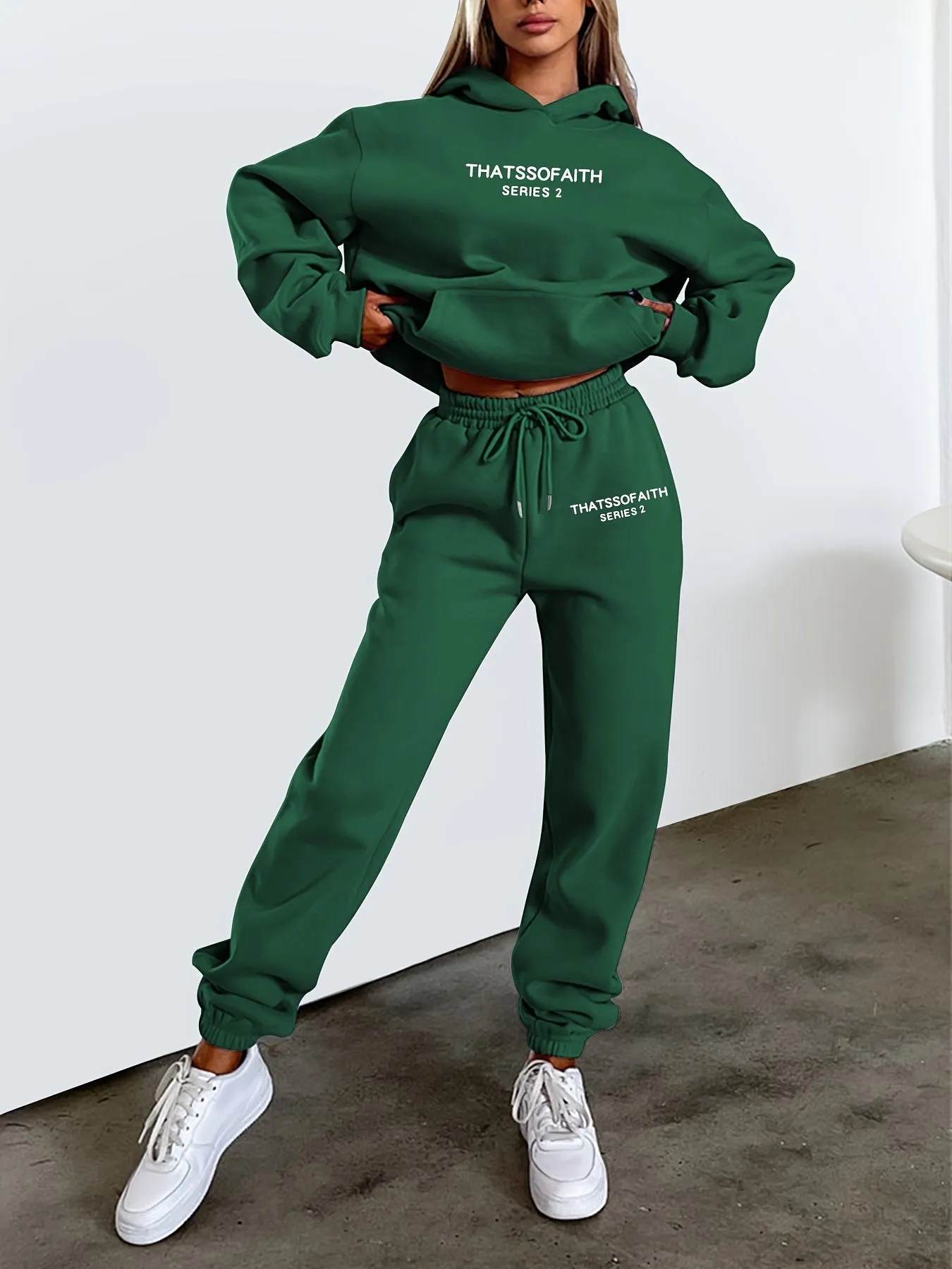 Evanna | Women’s Hoodie & Jogger Set – Comfy 2-Piece Loungewear, Soft & Stylish