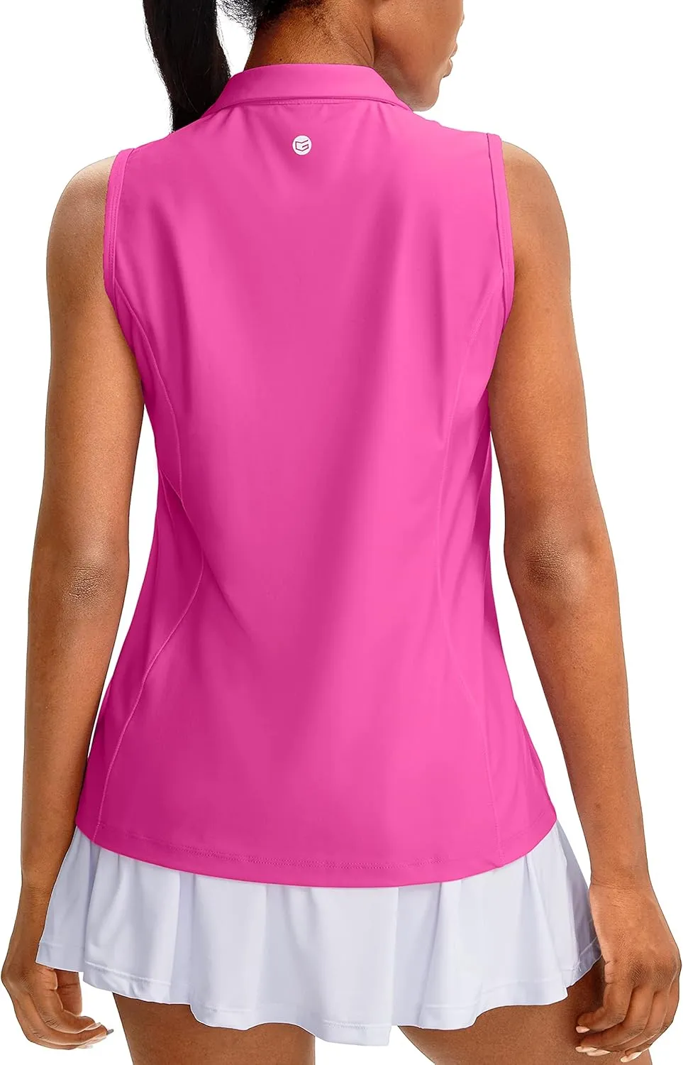 G Gradual Women's Sleeveless Golf Polo Shirts Tennis Quick Dry Collared Tank Tops V-Neck Polos for Women