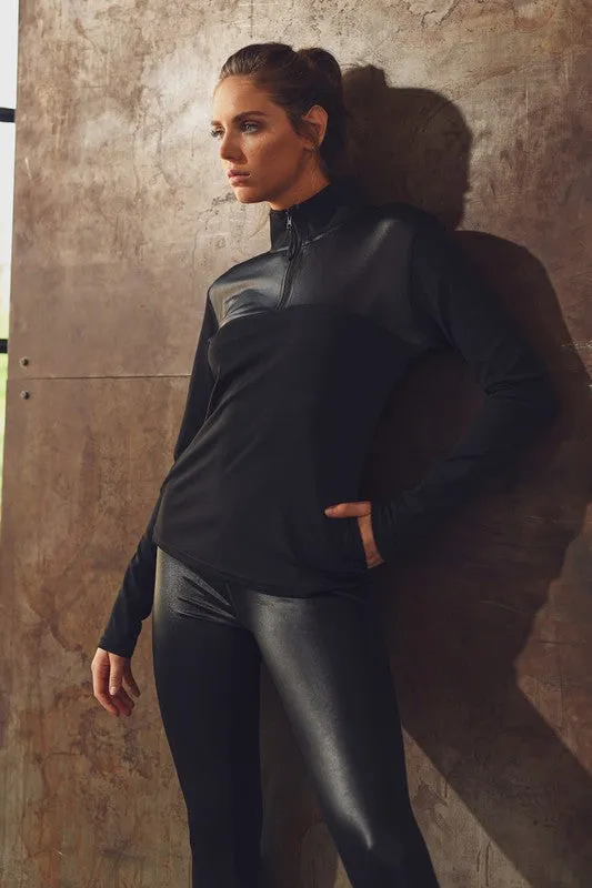 Glossy Accent Leggings
