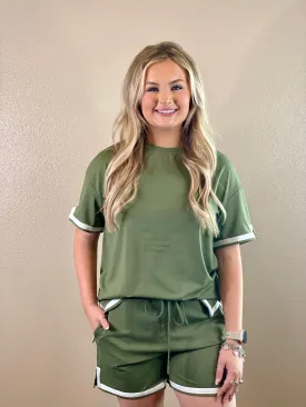 Green Contrast Trim Set