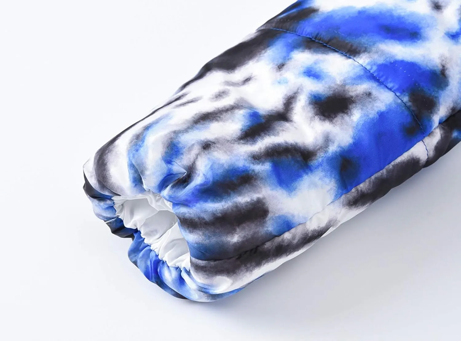 Kids Girls Winter Tie-Dye Print Windproof Warm Woolen Padded Fur Hooded Parkas Coat 2-10 Years