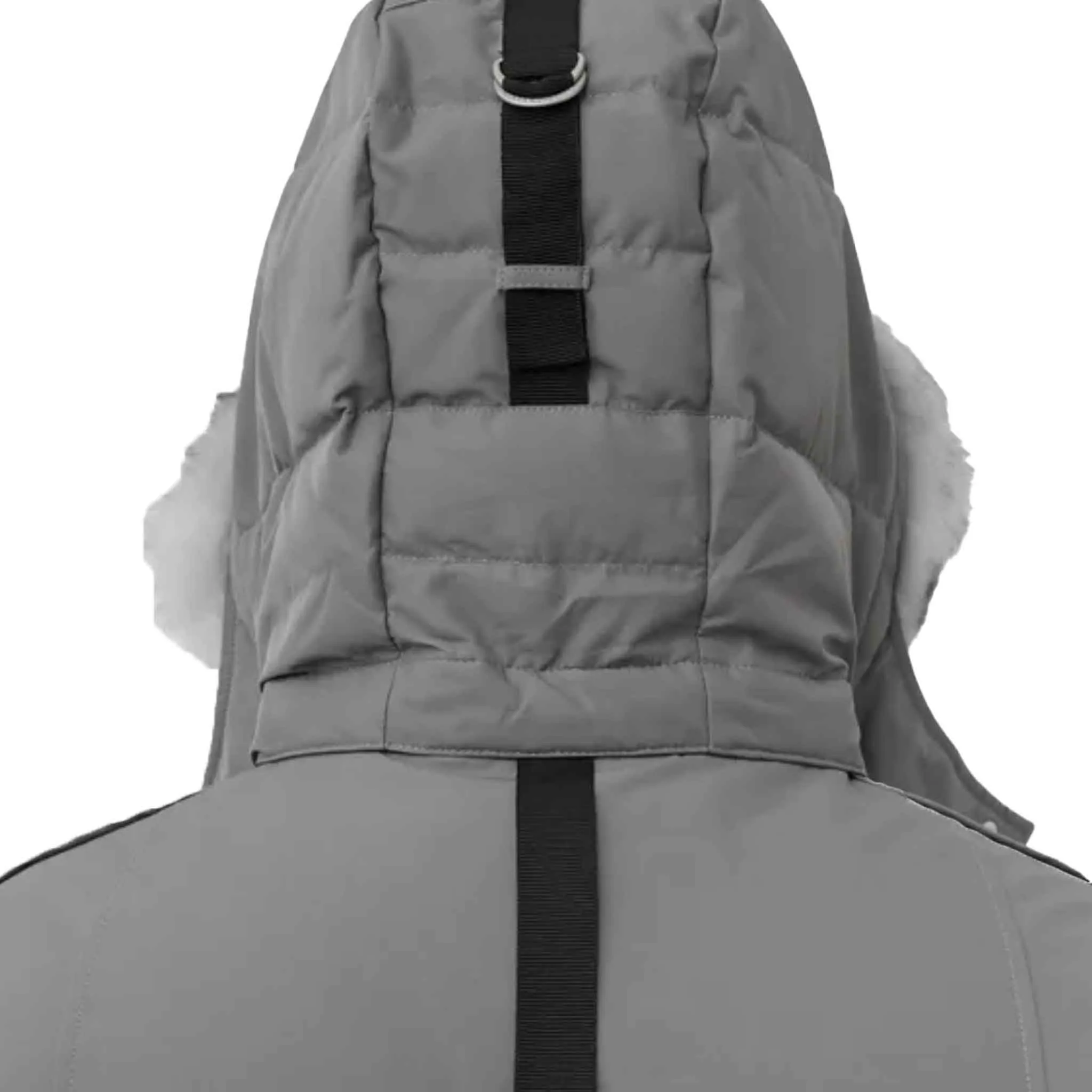 Moose Knuckles Mens Cloud Parka F in Pebble/ Natural Fur