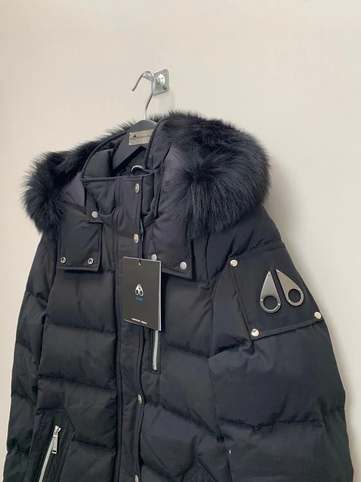 Moose Knuckles Women's Palmerston Parka Black/Black Fox Fur M30LP222 291
