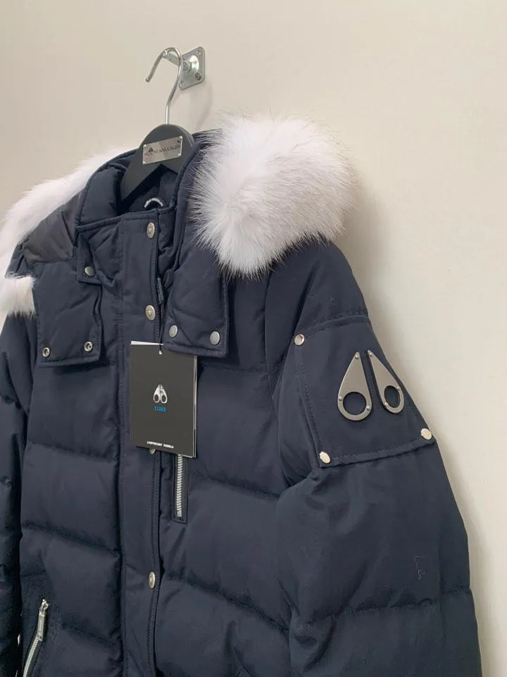 Moose Knuckles Women's Palmerston Parka Navy/Natural Fox Fur M30LP222 401