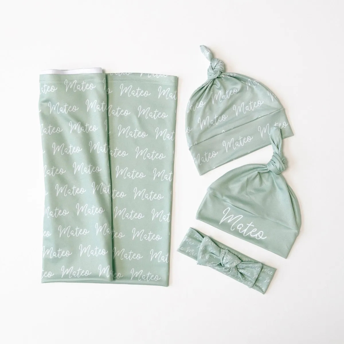 Personalized Baby Name Stretchy Jersey Set - Willow