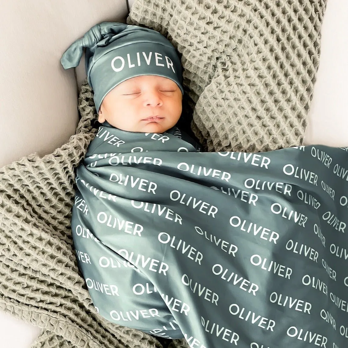 Personalized Baby Name Swaddle Blanket