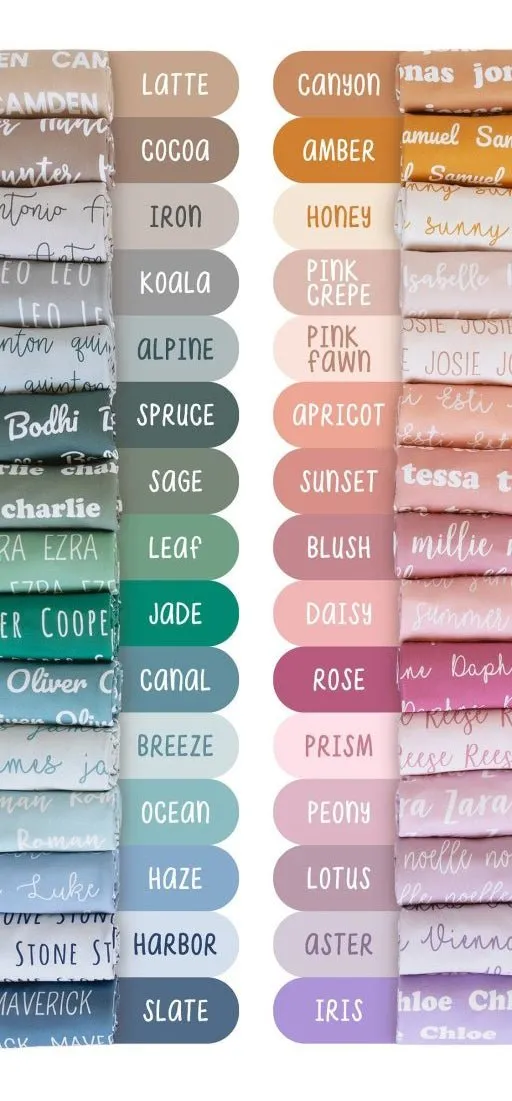 Personalized Baby Name Swaddle Blanket