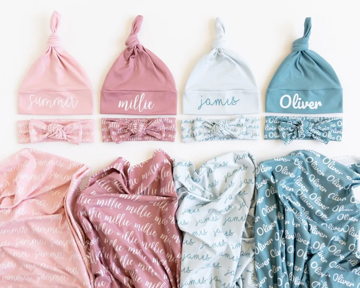 Personalized Baby Name Swaddle Blanket