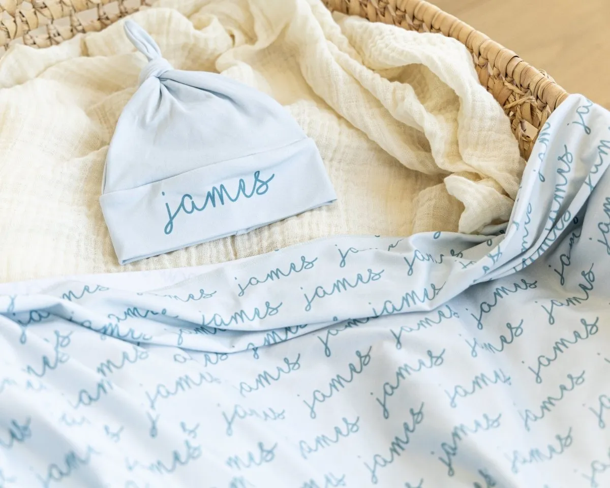 Personalized Baby Name Swaddle Blanket