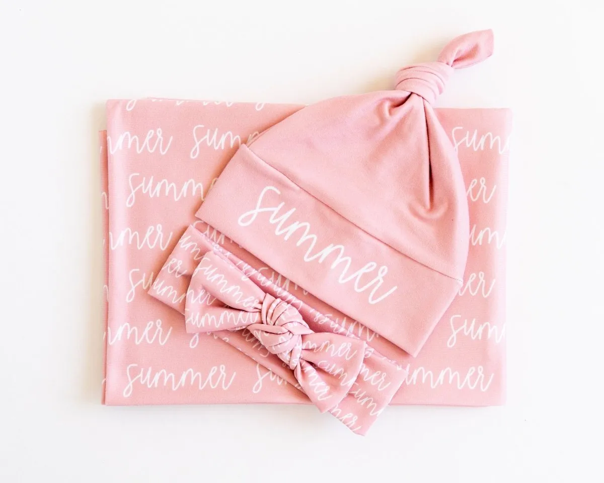 Personalized Baby Name Swaddle Blanket