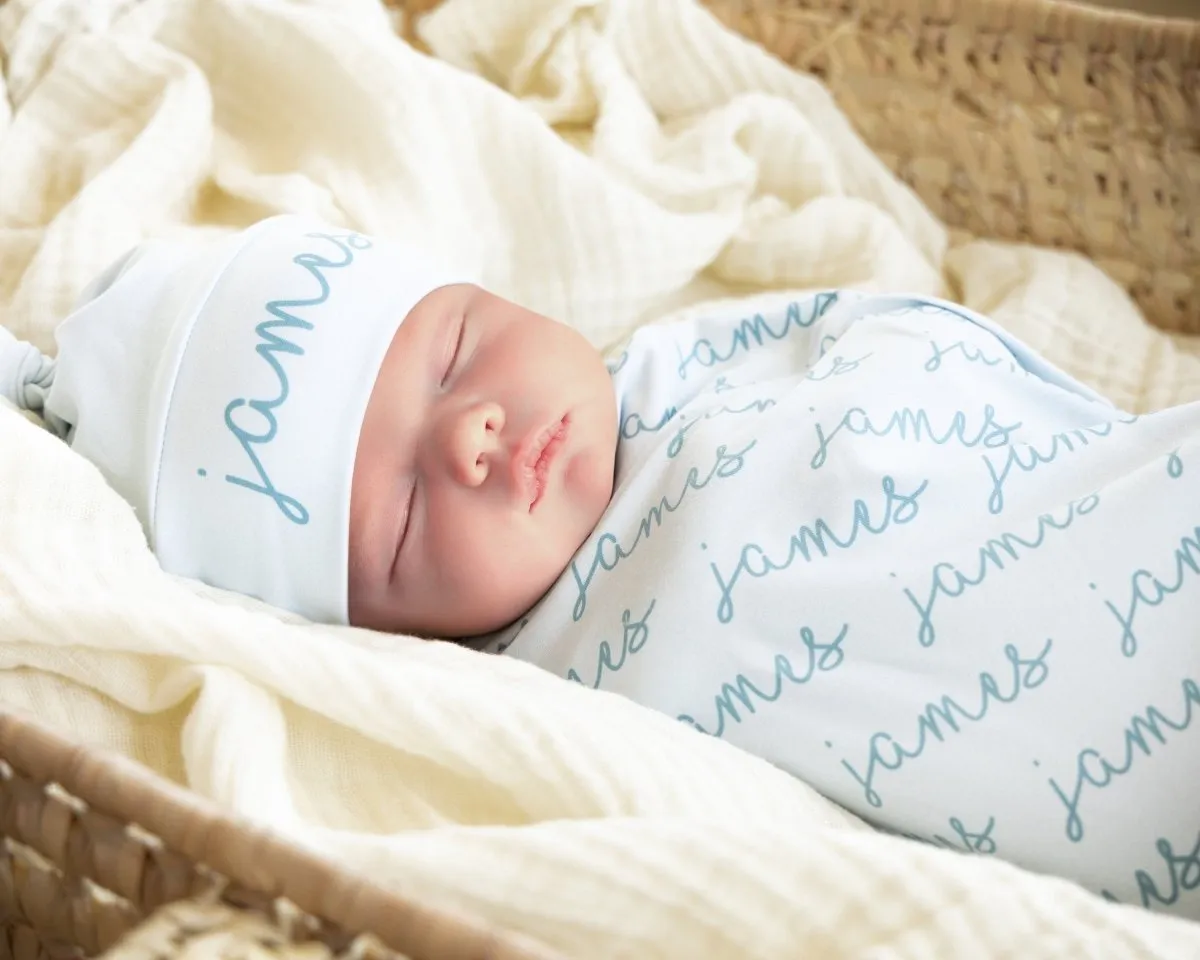 Personalized Baby Name Swaddle Blanket