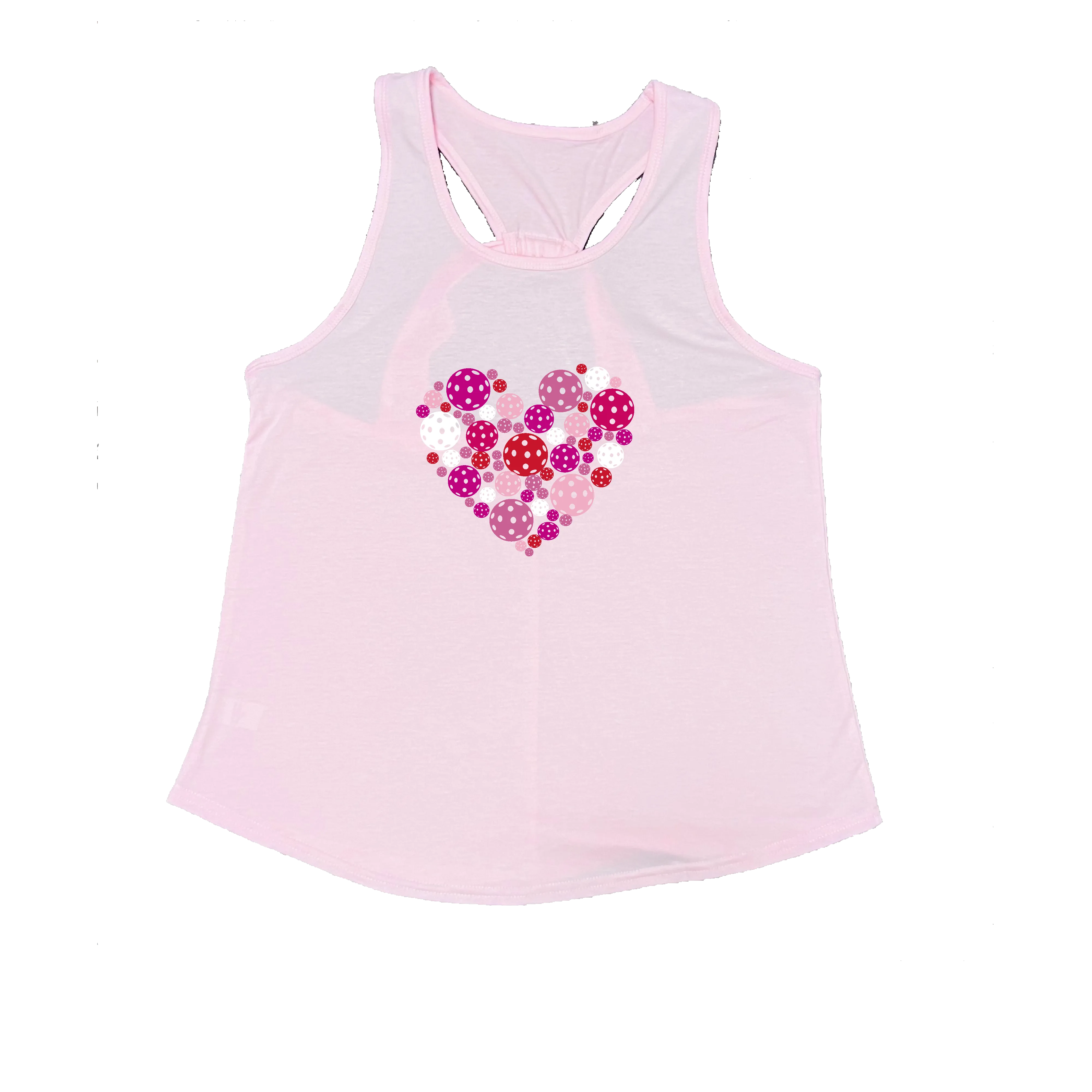 Pickleball Heart | Clearance Women's Open X-Back Pickleball Tank | Quick Dry Athletic Shirt