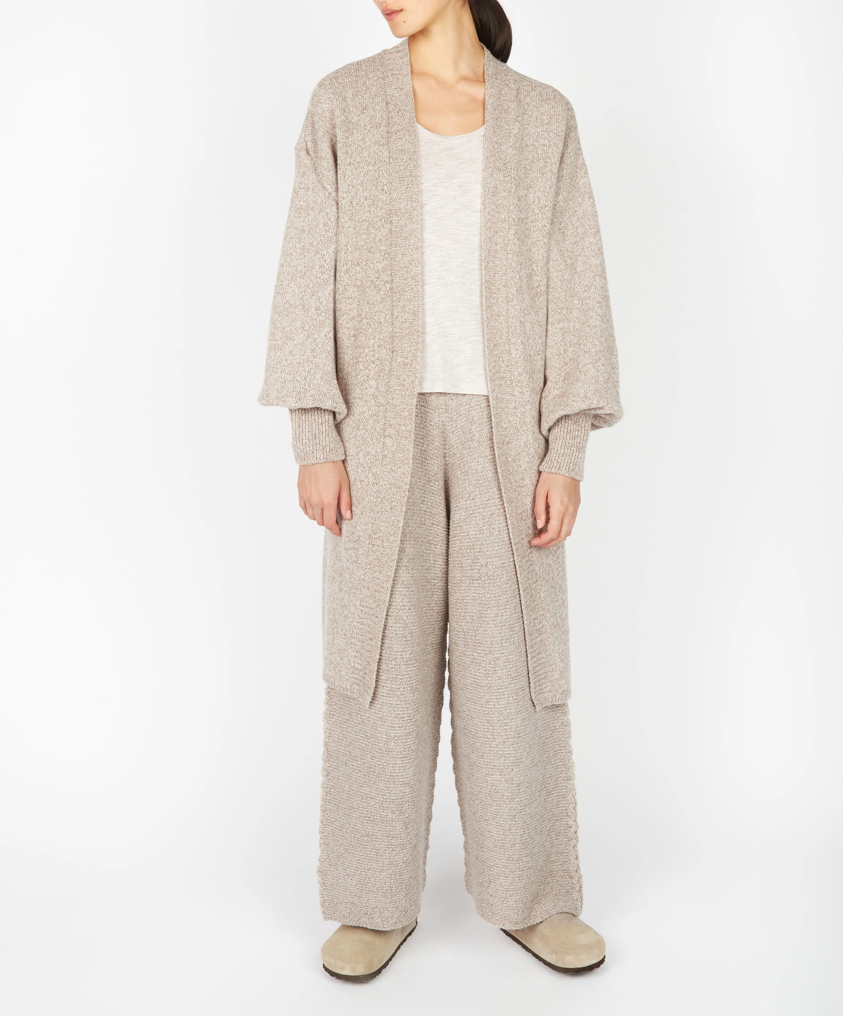 Raven Jersey Cardigan Eggshell