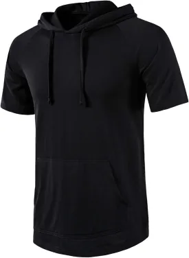 SIR7 Men's Gym Workout Active Long Sleeve Pullover Lightweight Hoodie Casual Hooded Sweatshirts