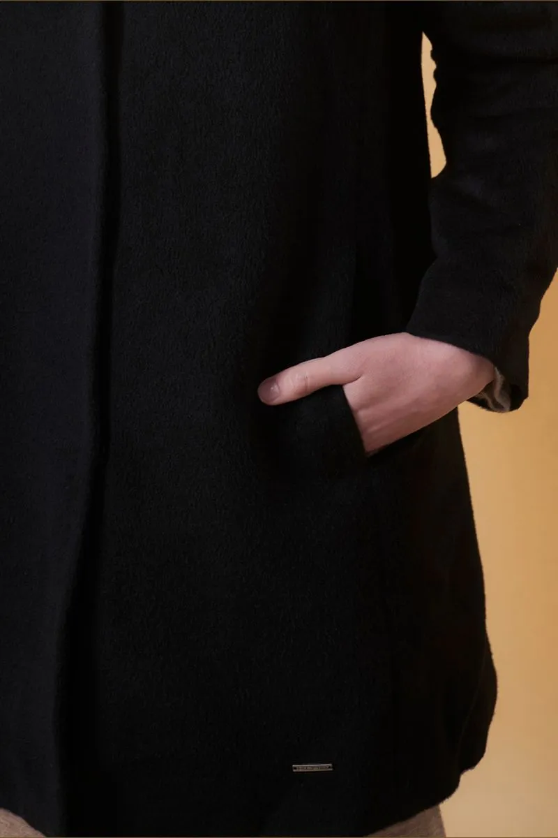 Uazu Coat Baby Alpaca & Wool Color Black
