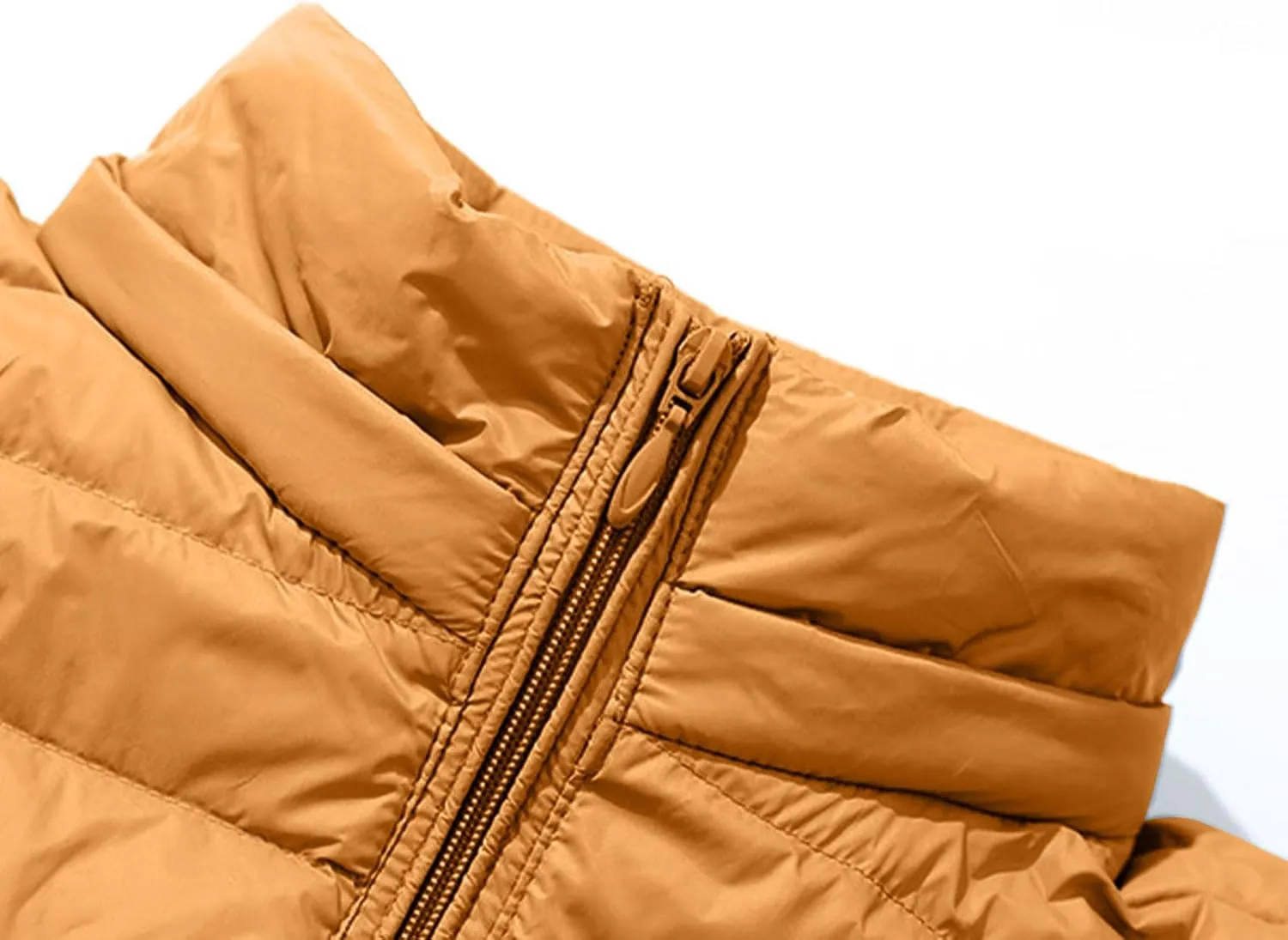 Womens Packable Down Jacket Lightweight Quilted Puffer Coat Casual Zipper Pockets Duck Down Outwear with Removable Hood
